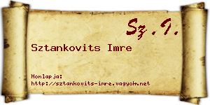 Sztankovits Imre névjegykártya